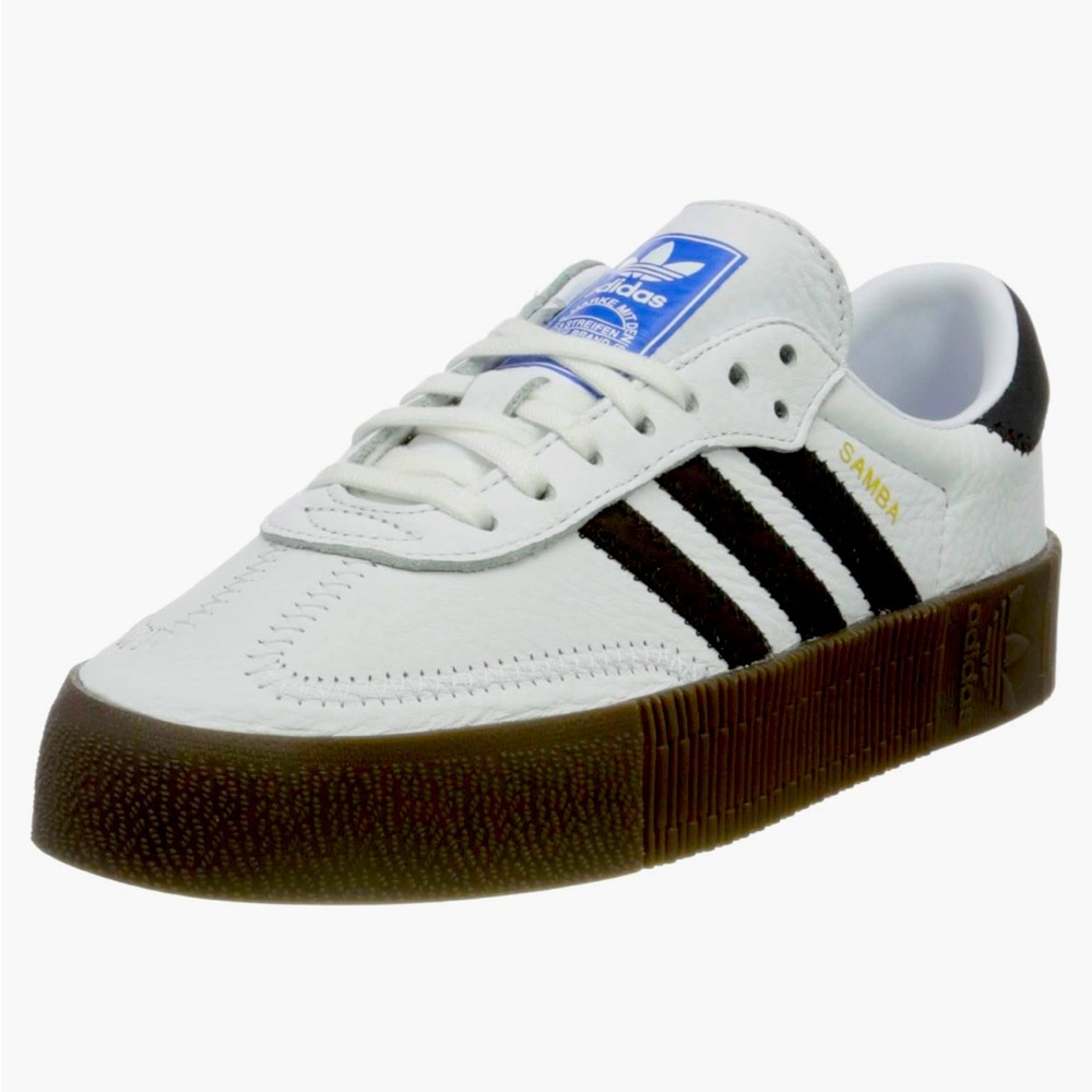 Adidas Sambarose Cloud White Black Women’s Platform Samba